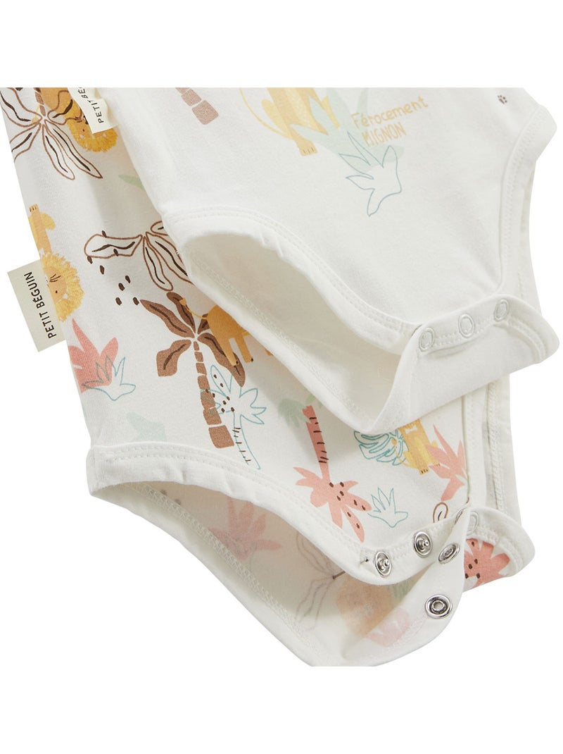 Lot de 2 bodies bébé manches courtes Auguste Jaune - Kiabi