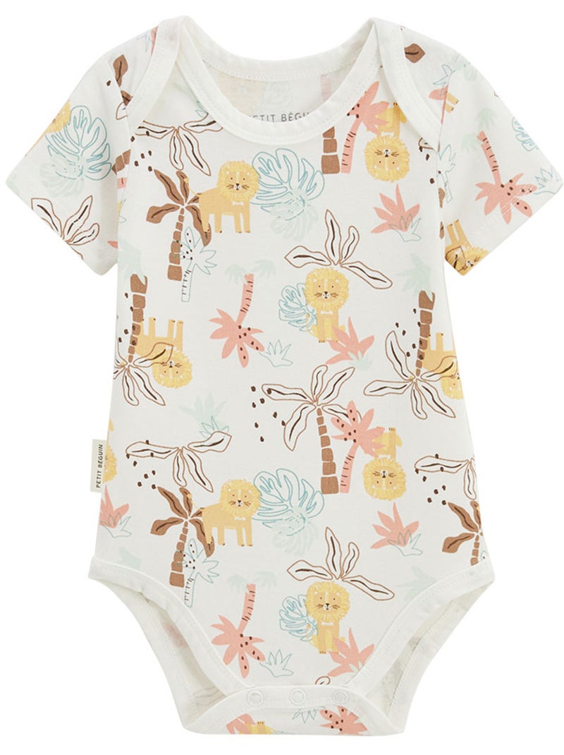 Lot de 2 bodies bébé manches courtes Auguste Jaune - Kiabi