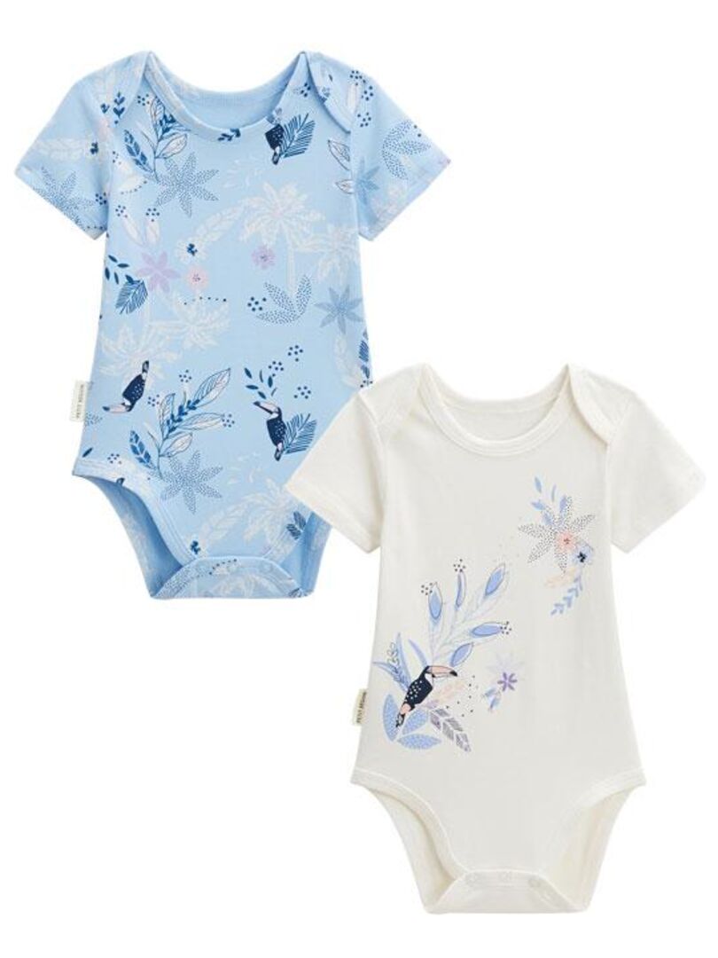 Lot De 5 Bodies Bébé Manches Courtes NEXT - Essentials Quotidien, Coton Doux, Pack Valeur - Nouveau-né, 0-3 Mois