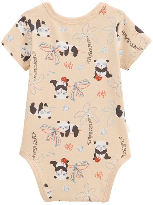 Lot de 2 bodies bébé manches courtes Bento - Kiabi