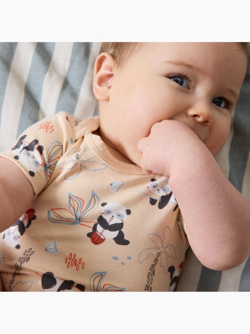 Lot de 2 bodies bébé manches courtes Bento - Kiabi