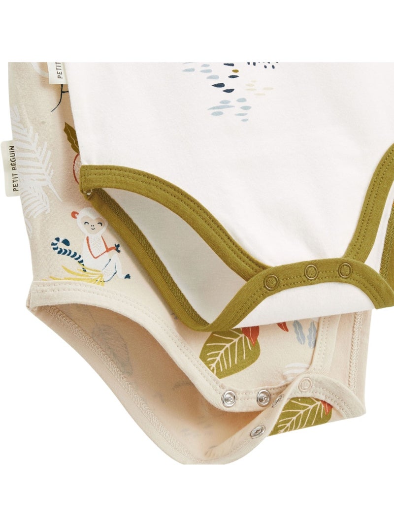 Lot de 2 bodies bébé manches courtes Costa Vert - Kiabi