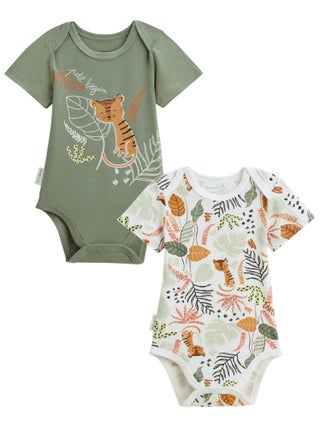 Lot de 2 bodies bébé manches courtes Dumbea