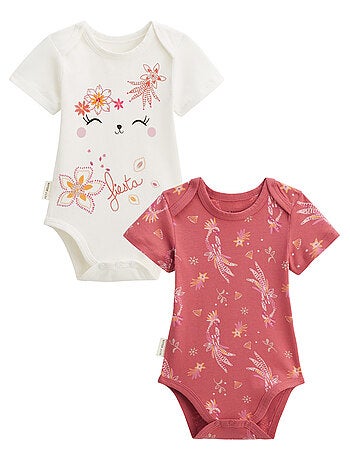 Lot de 2 bodies bébé manches courtes Fiesta