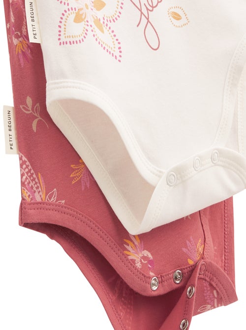 Lot de 2 bodies bébé manches courtes Fiesta - Kiabi