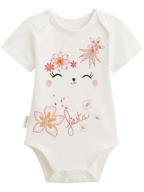 Lot de 2 bodies bébé manches courtes Fiesta - Kiabi