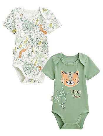 Lot de 2 bodies bébé manches courtes Kanha