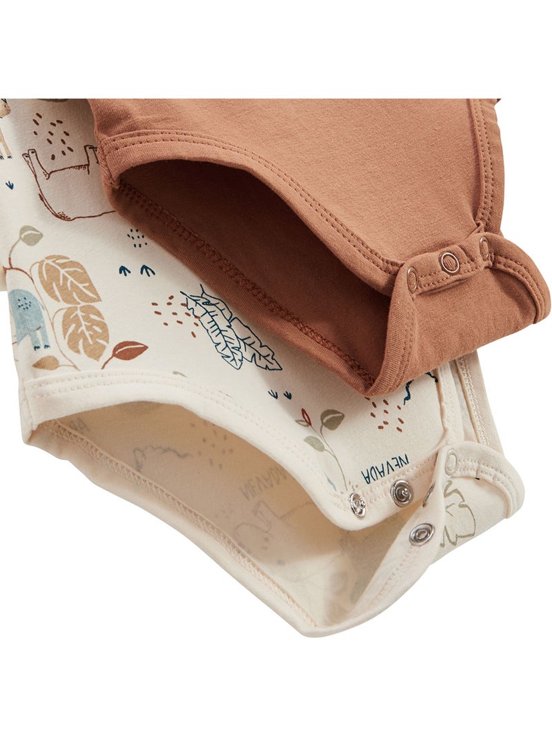 Lot de 2 bodies bébé manches courtes Kansas City Camel - Kiabi