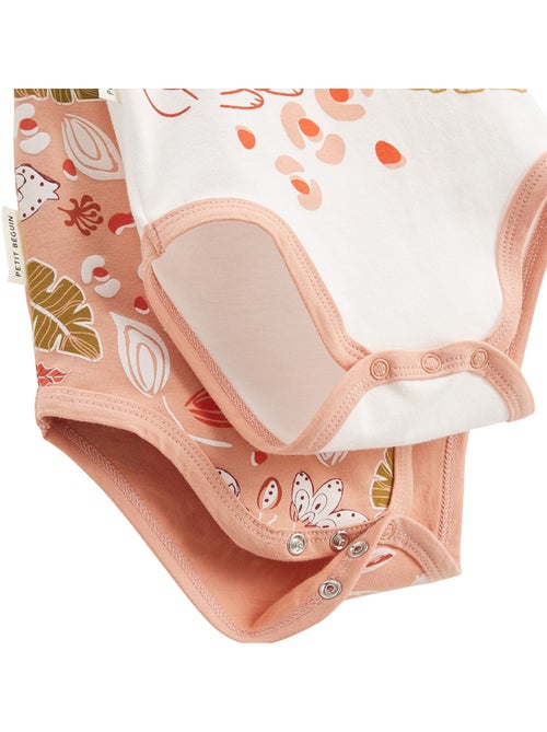 Lot de 2 bodies bébé manches courtes Mindanao - Kiabi