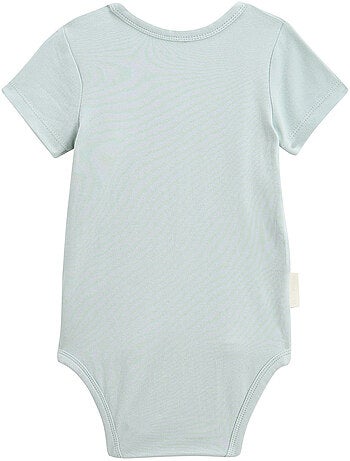 Lot de 2 bodies bébé manches courtes ouverture croisée Elio