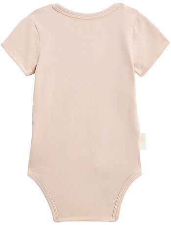 Lot de 2 bodies bébé manches courtes ouverture croisée Louison