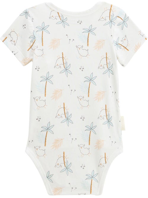 Lot de 2 bodies bébé manches courtes ouverture croisée Noisette - Kiabi Lot de 2 bodies bébé manches courtes ouverture croisée Noisette - Kiabi