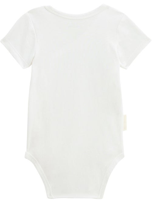 Lot de 2 bodies bébé manches courtes ouverture croisée Noisette - Kiabi Lot de 2 bodies bébé manches courtes ouverture croisée Noisette - Kiabi