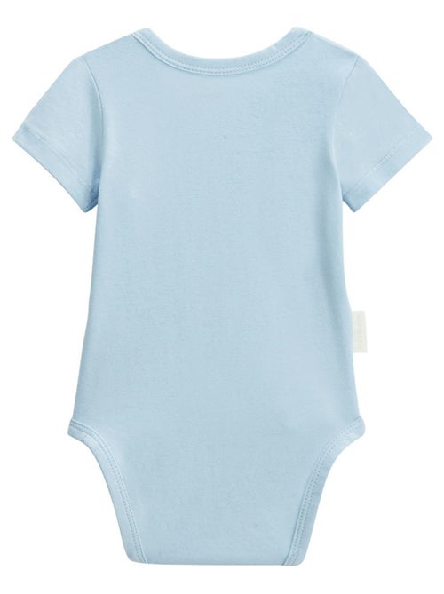 Lot de 2 bodies bébé manches courtes ouverture croisée Zeste d'amour - Kiabi