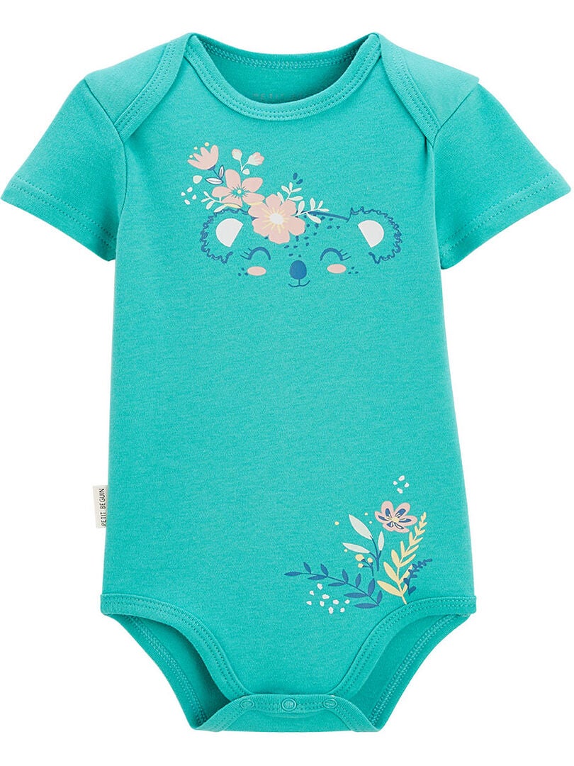 YONACREA Body Bébé Manches Courtes Panda - 100% Coton Doux