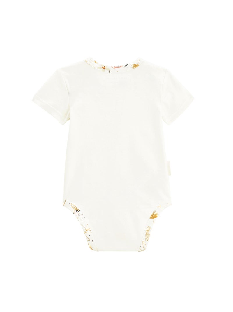 Lot de 2 bodies bébé manches courtes Sahara Ecru - Kiabi