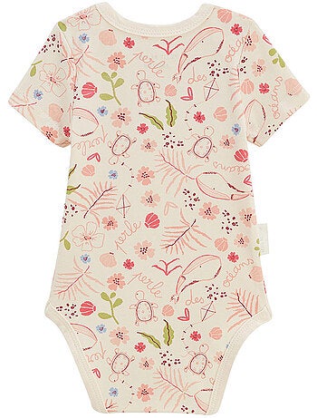 Lot de 2 bodies bébé manches courtes Santa Giulia