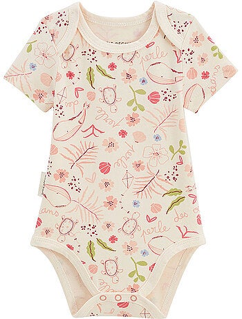 Lot de 2 bodies bébé manches courtes Santa Giulia