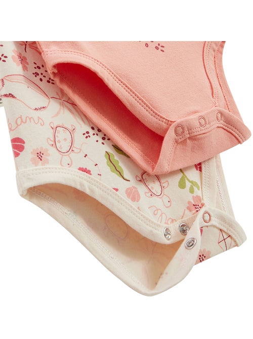 Lot de 2 bodies bébé manches courtes Santa Giulia - Kiabi