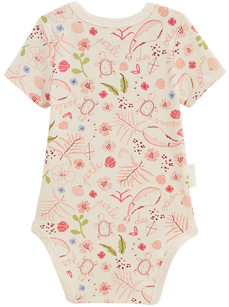 Lot de 2 bodies bébé manches courtes Santa Giulia Ecru - Kiabi