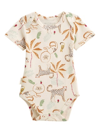 Petit Béguin Lot de 2 bodies bébé manches courtes Fiesta pas cher