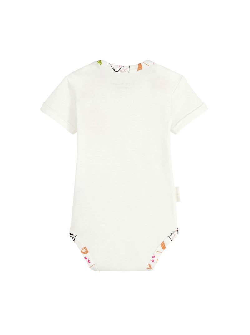 Lot de 2 bodies bébé manches courtes Toscane Ecru - Kiabi