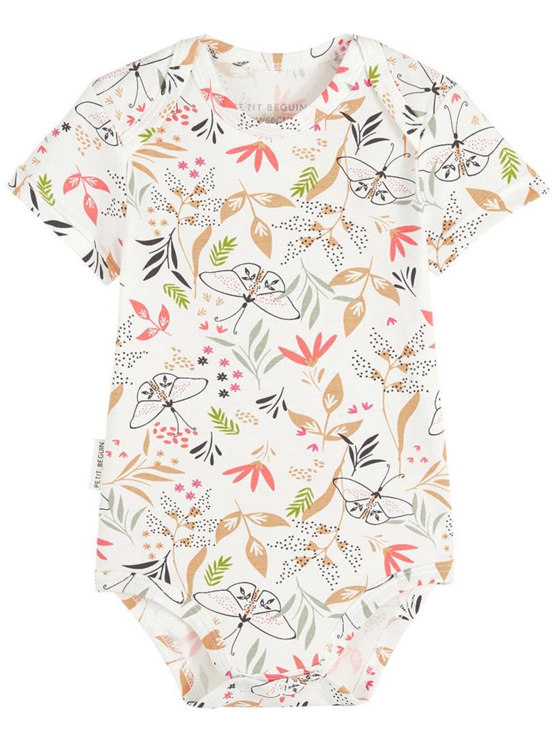 Lot de 2 bodies bébé manches courtes Toscane Ecru - Kiabi