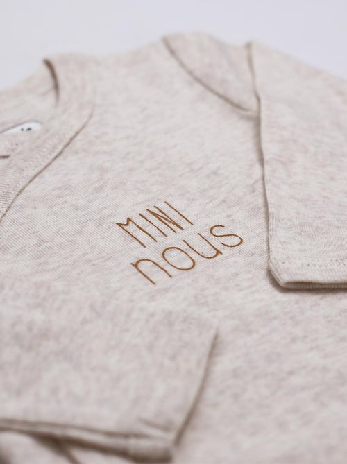 Lot De 2 Bodies Bébé Manches Longues - Mini Nous - Kiabi