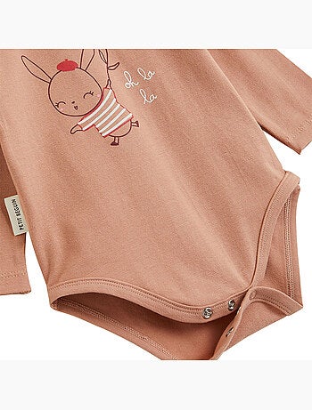 Lot de 2 bodies bébé manches longues aimée