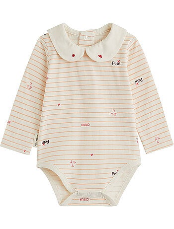 Lot de 2 bodies bébé manches longues aimée