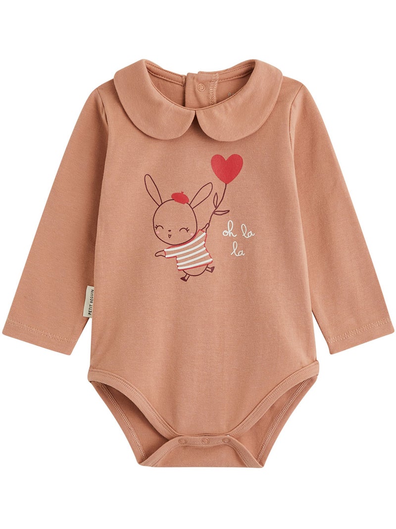 Lot de 2 bodies bébé manches longues Aimée Rose - Kiabi
