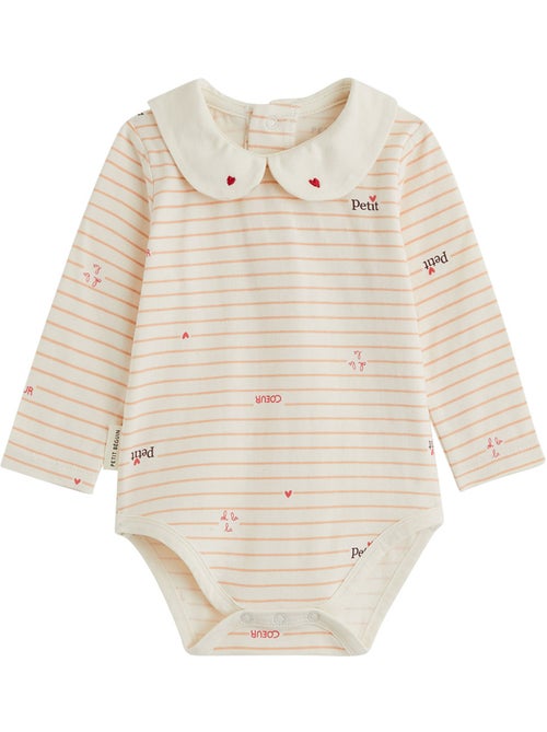Lot de 2 bodies bébé manches longues Aimée - Kiabi Lot de 2 bodies bébé manches longues Aimée - Kiabi