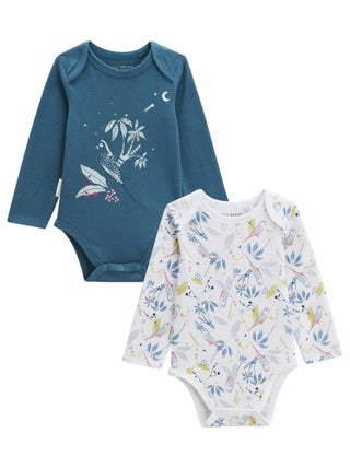 Lot de 2 bodies bébé manches longues Bianca