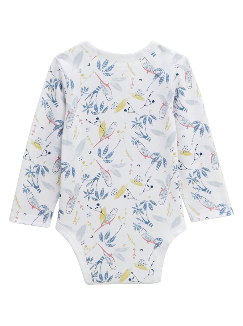 Lot de 2 bodies bébé manches longues Bianca Bleu - Kiabi