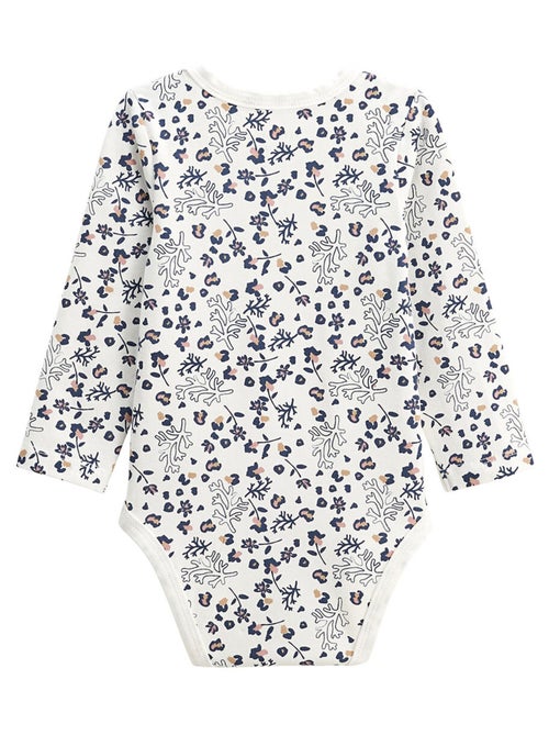 Lot de 2 bodies bébé manches longues Céleste - Kiabi