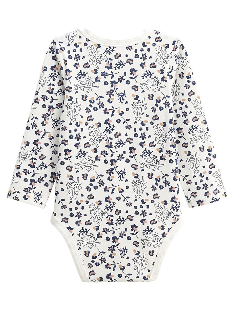 Lot de 2 bodies bébé manches longues Céleste Rose - Kiabi