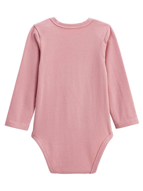 Lot de 2 bodies bébé manches longues Céleste - Kiabi