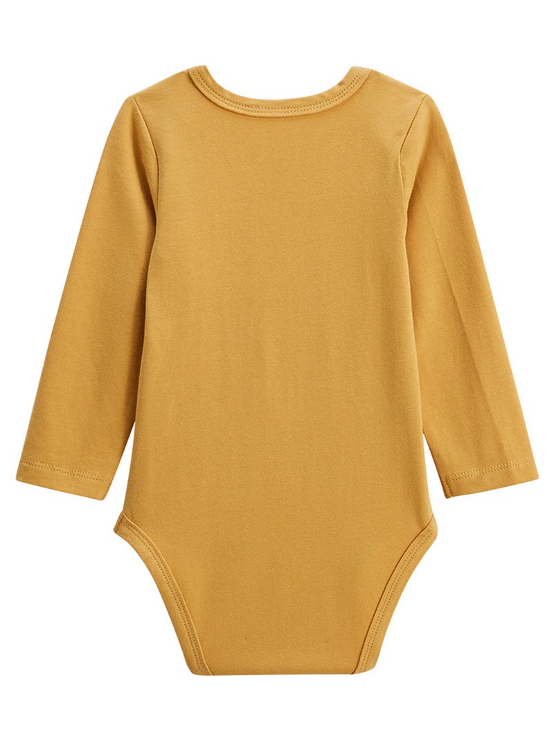 Lot de 2 bodies bébé manches longues Charly Camel - Kiabi