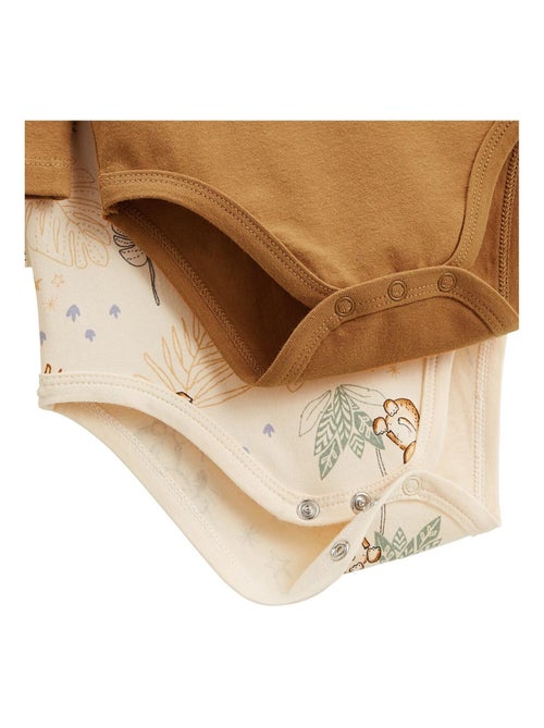 Lot de 2 bodies bébé manches longues Constellation - Kiabi