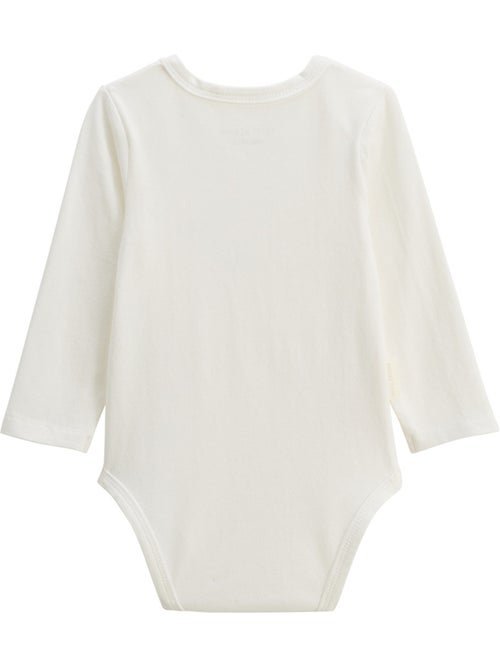 Lot de 2 bodies bébé manches longues Dina - Kiabi