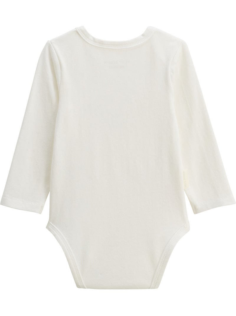 Lot de 2 bodies bébé manches longues Dina Bleu - Kiabi