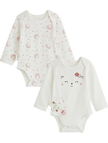 Lot de 2 bodies bébé manches longues Harmony