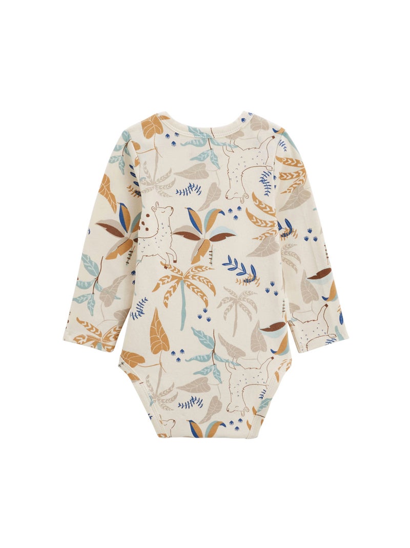 Lot de 2 bodies bébé manches longues Lamascotte Camel - Kiabi