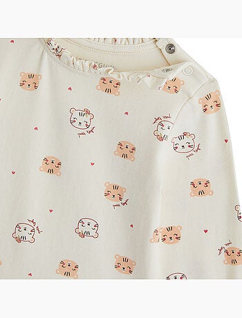 Lot de 2 bodies bébé manches longues léa