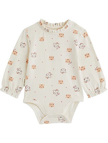 Lot de 2 bodies bébé manches longues léa