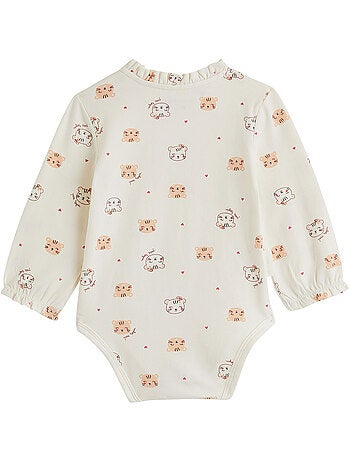 Lot de 2 bodies bébé manches longues léa