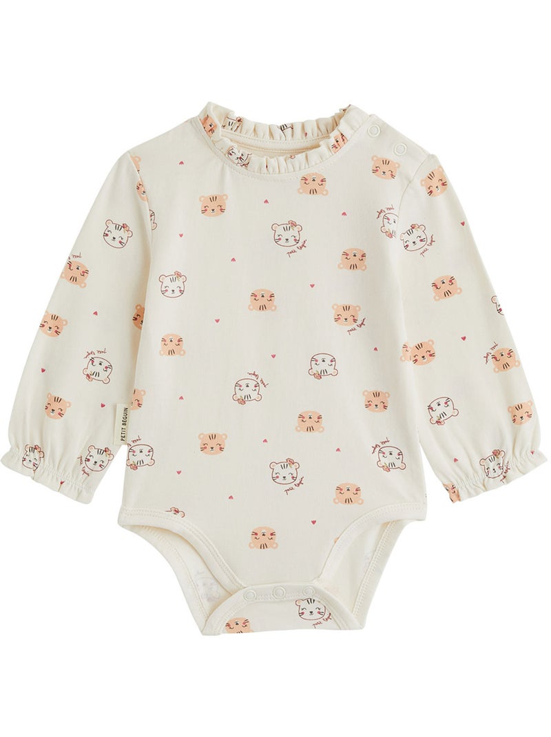 Lot de 2 bodies bébé manches longues léa Rose - Kiabi
