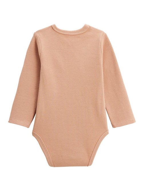 Lot de 2 bodies bébé manches longues Matcha - Kiabi