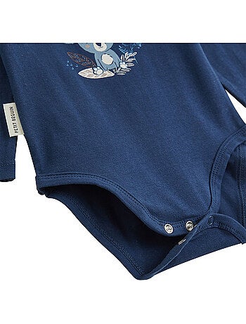 Lot de 2 bodies bébé manches longues mathéo
