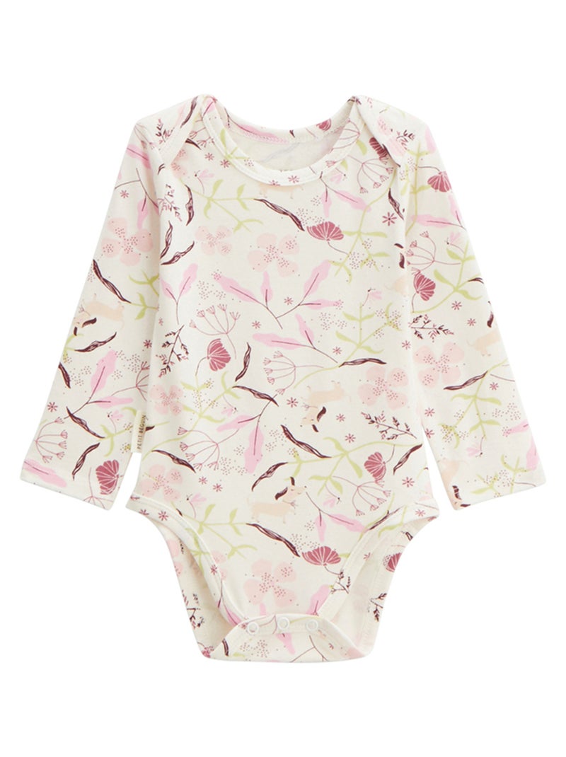 Lot de 2 bodies bébé manches longues Mila Rose - Kiabi